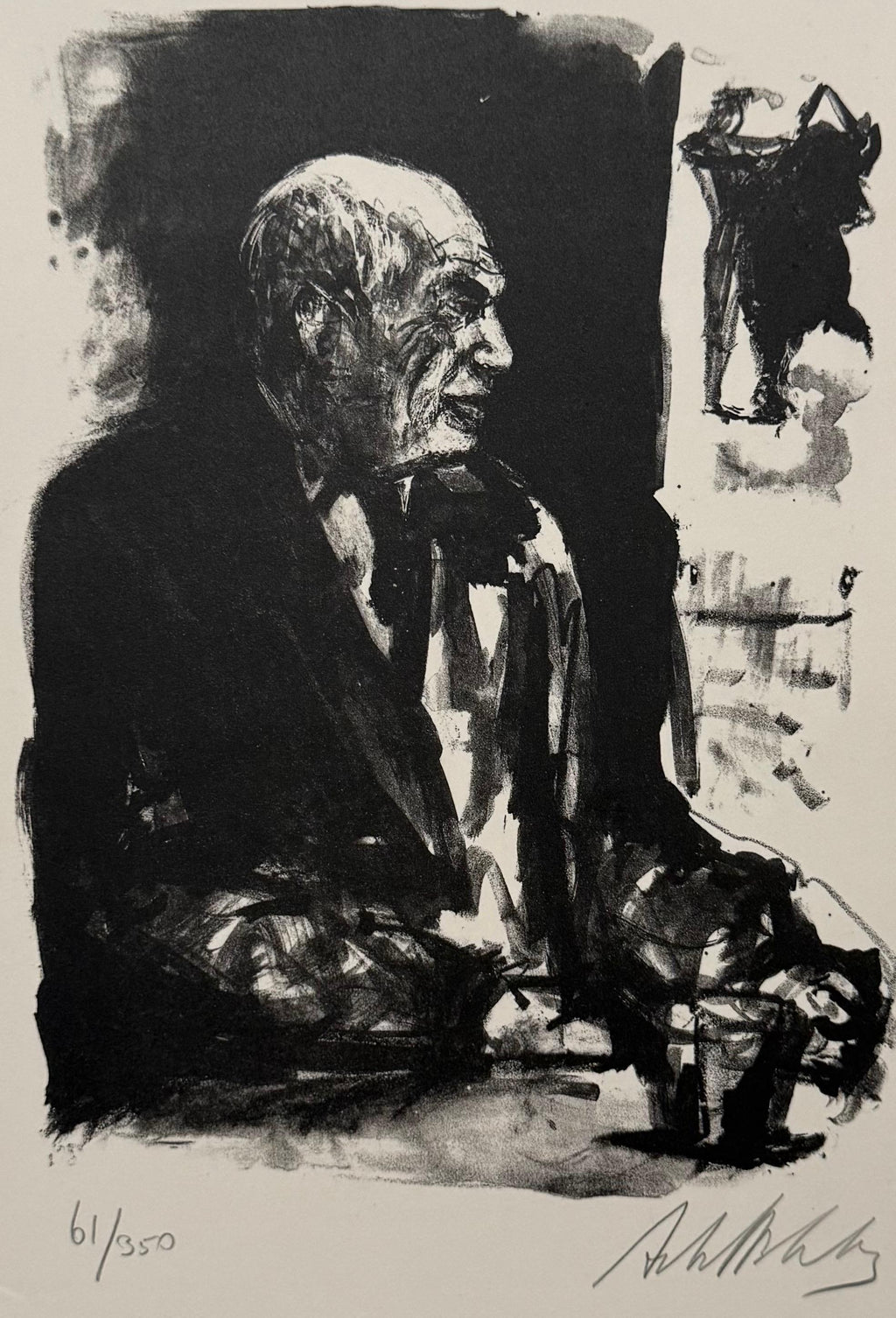 Lithuanian French Artist Arbit Blatas Lithograph Pablo Picasso Ecole D'Paris