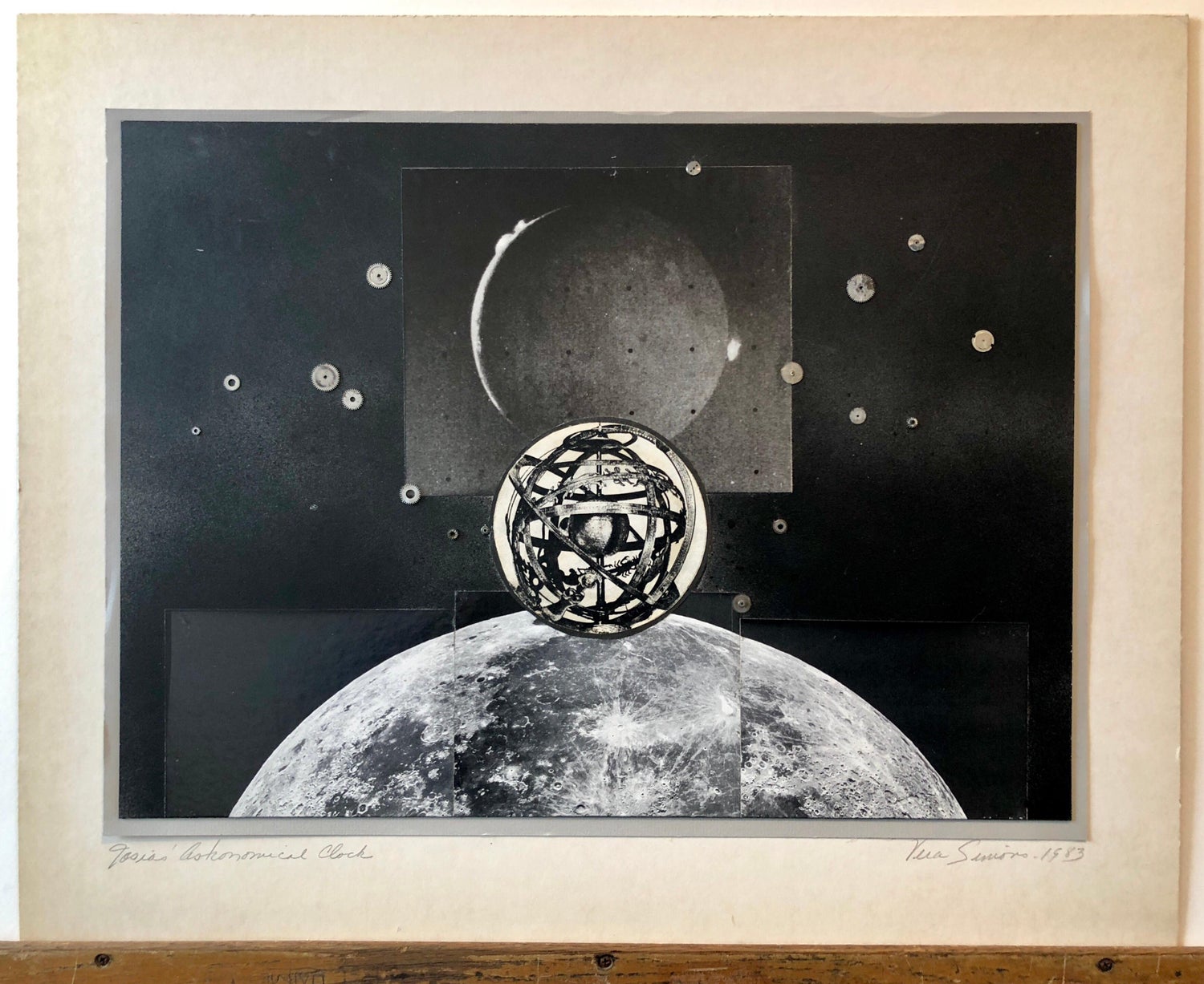 Josias Astronomical Clock Watch Parts Assemblage Photo Planet Collage Photograph