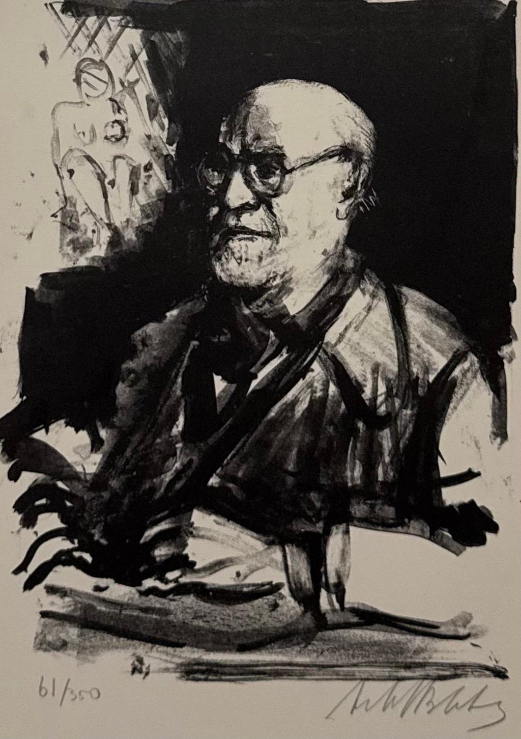 Lithuanian French Artist Arbit Blatas Lithograph Henri Matisse Ecole D'Paris