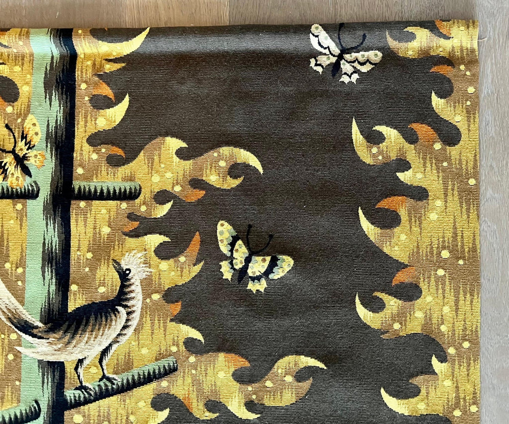 Art Deco French Modernist Handmade Aubusson Gobelin Tapestry Jean Picart Le Doux
