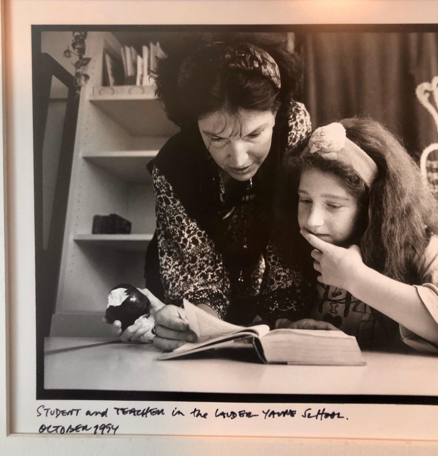 Photo Student, Teacher Lander School Budapest Vintage Silver Gelatin Photograph