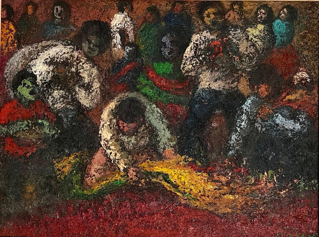 Peruvian Expressionist Oil Painting Miguel Aybar Modernist Latin American Art