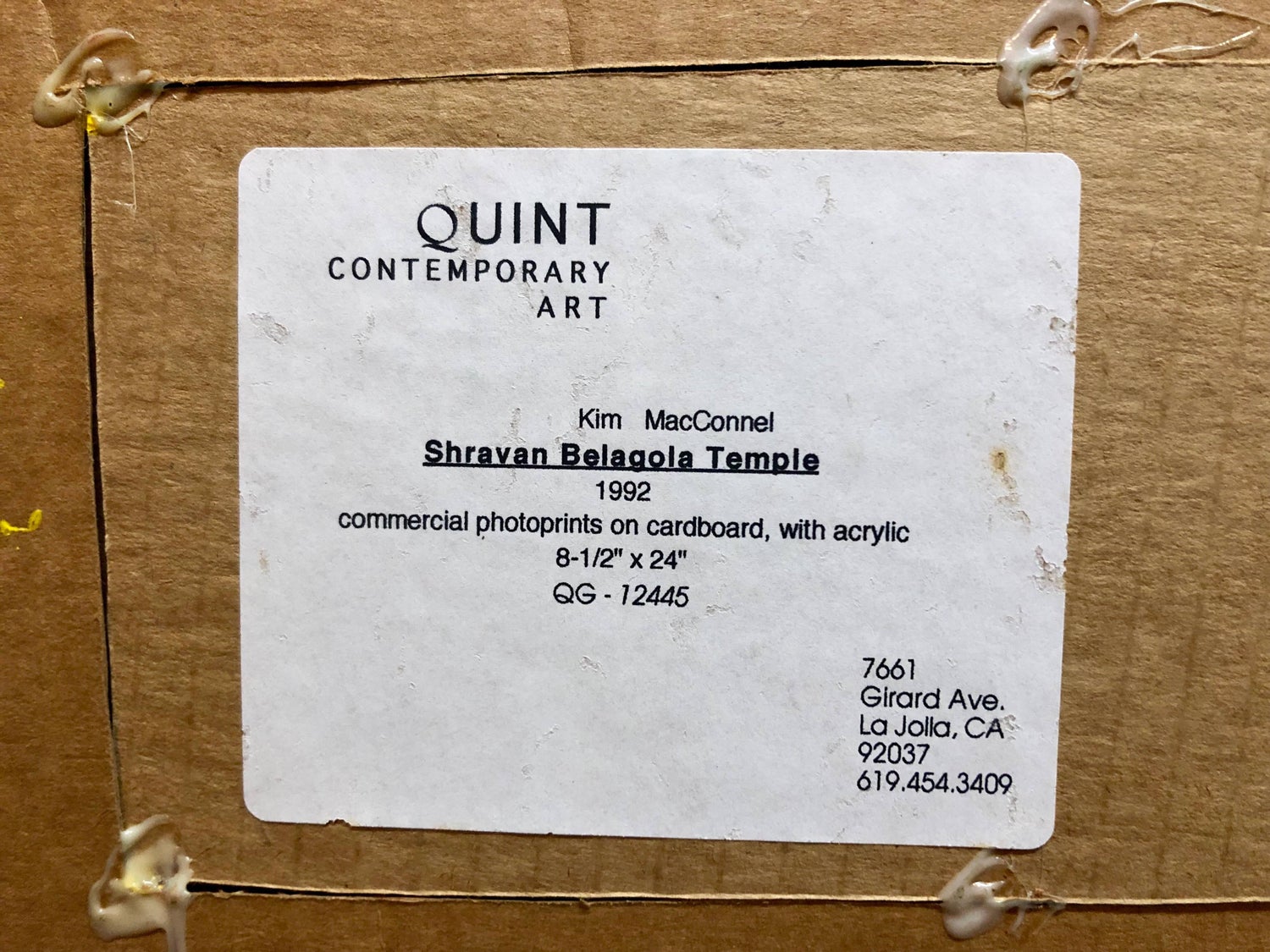 Shravan Belagola, India, 1992, Photo Prints on Cardboard, Collage, Mirror Insets