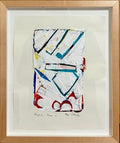 Bay Area Abstract Expressionist Mixed Media Collage Painting Theophilus Brown