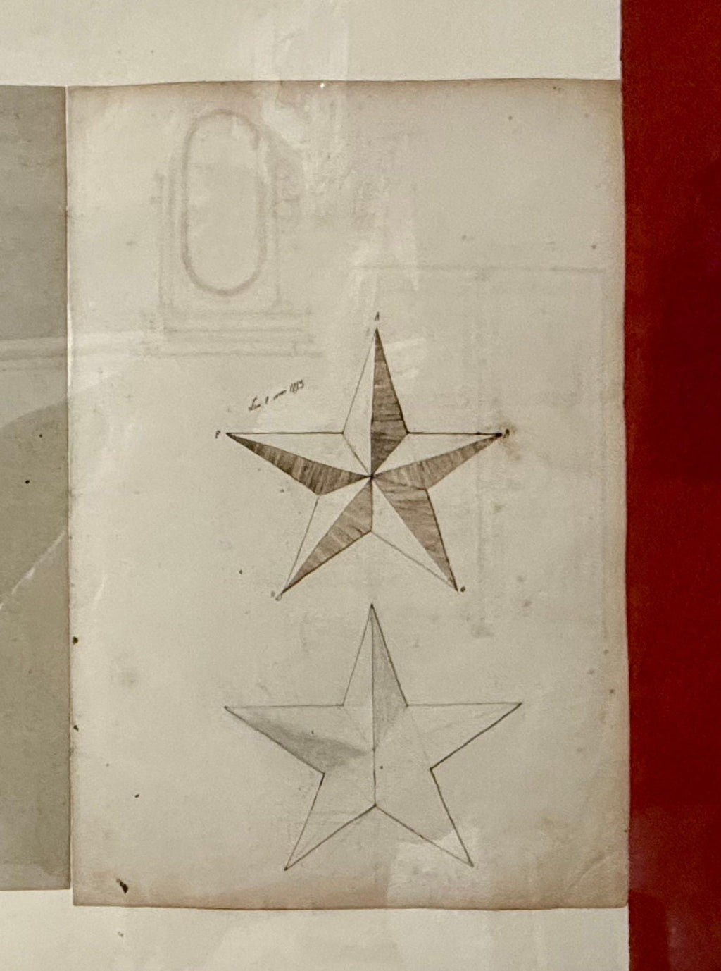 Dessin (Star) Mixed media Collage with Painting James Brown Galerie Bernd Kluser