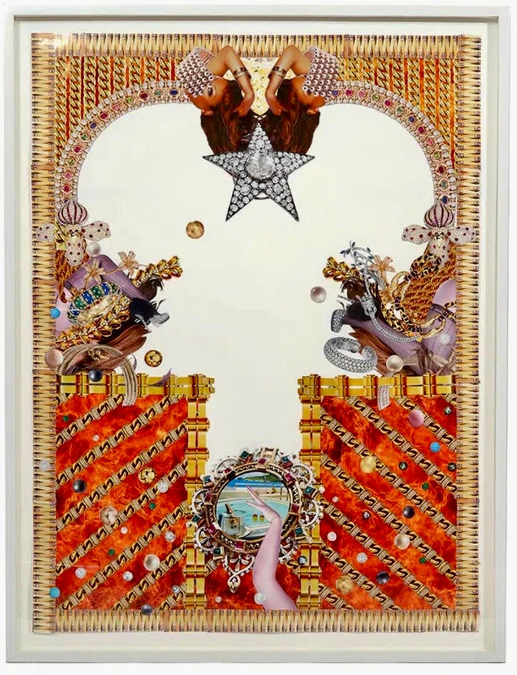 Original Collage Rashaad Newsome Power & Periphery Nigeria Marlborough Gallery