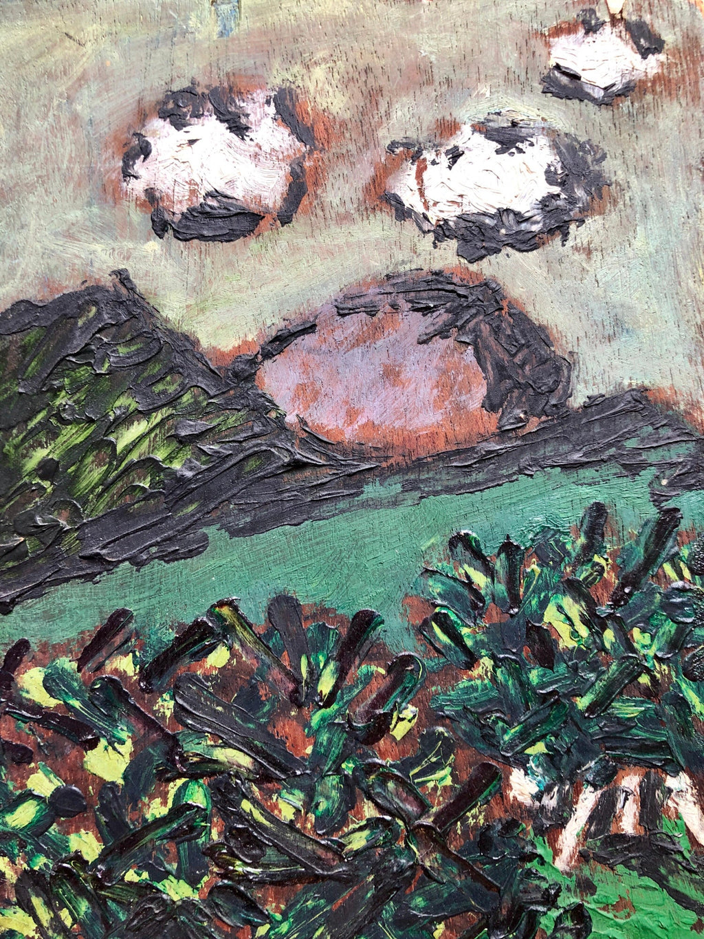 American Modernist Oil Painting Gestural Landscape WPA Artist Group of 10