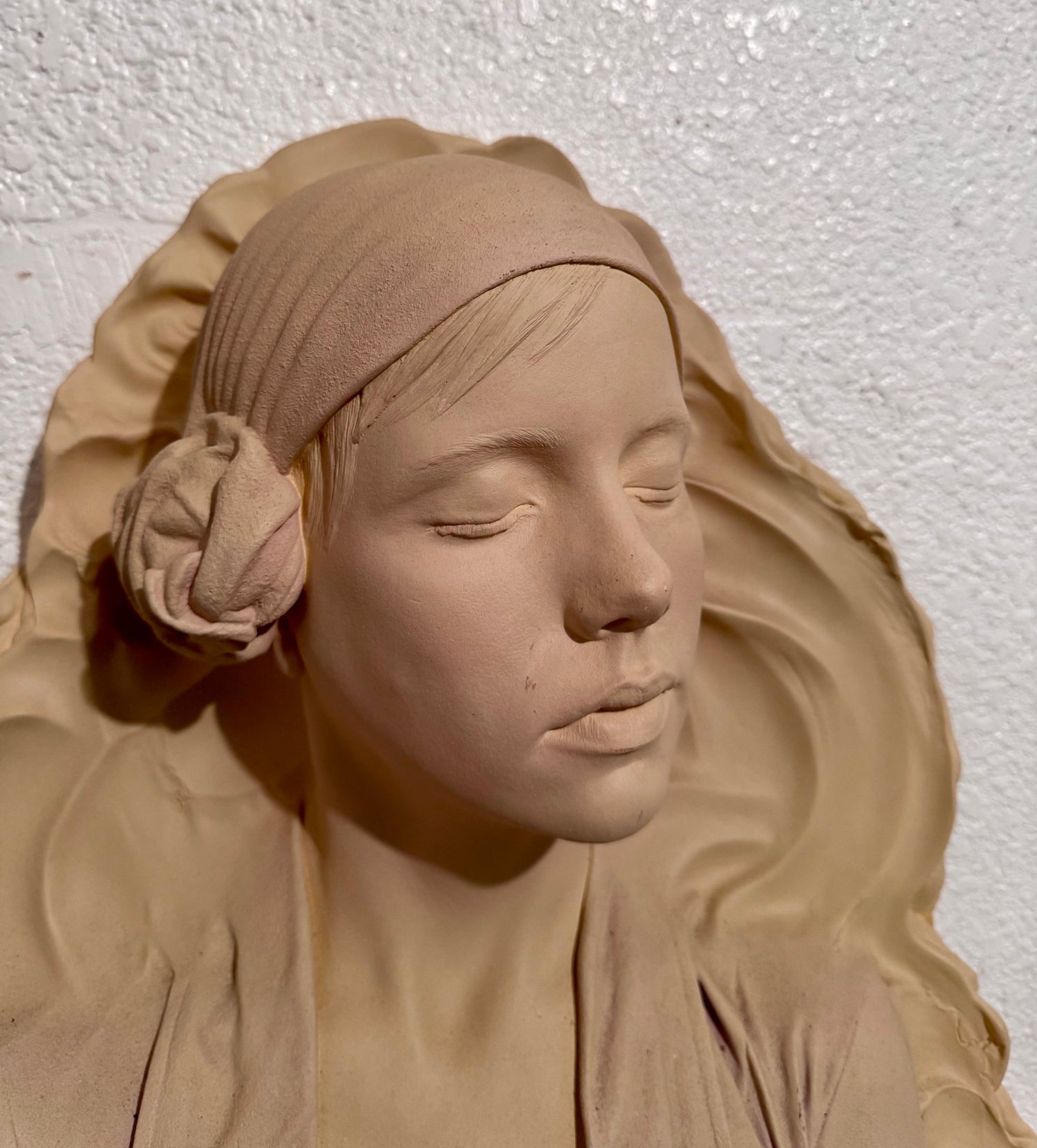 Marc Sijan Hyperrealist Contemporary Plaster Sculpture Woman and Champagne Glass