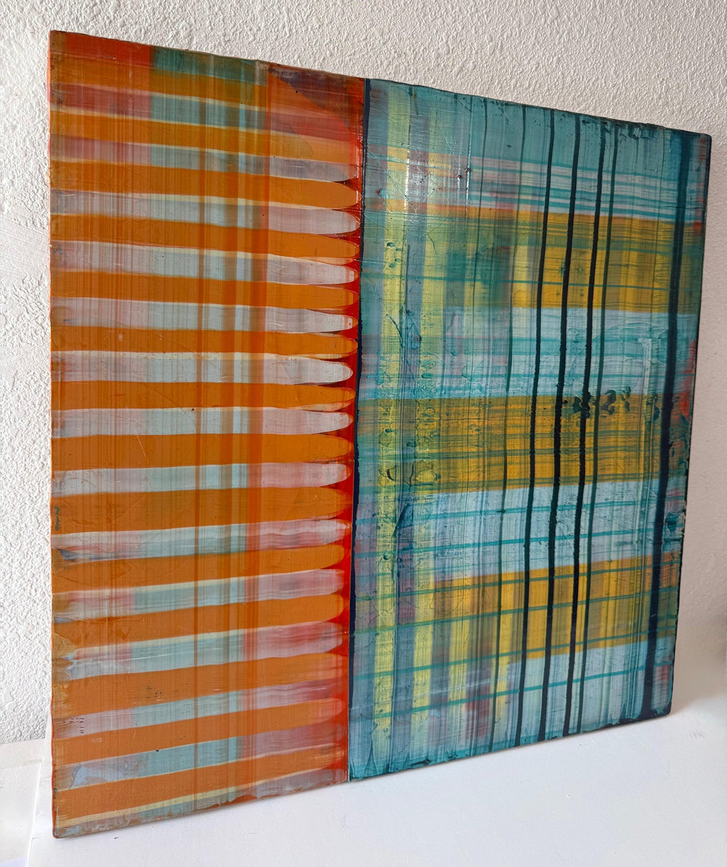 Large Modernist Painting Contemporary Abstract Art Paul Aho, Palm Beach, Florida