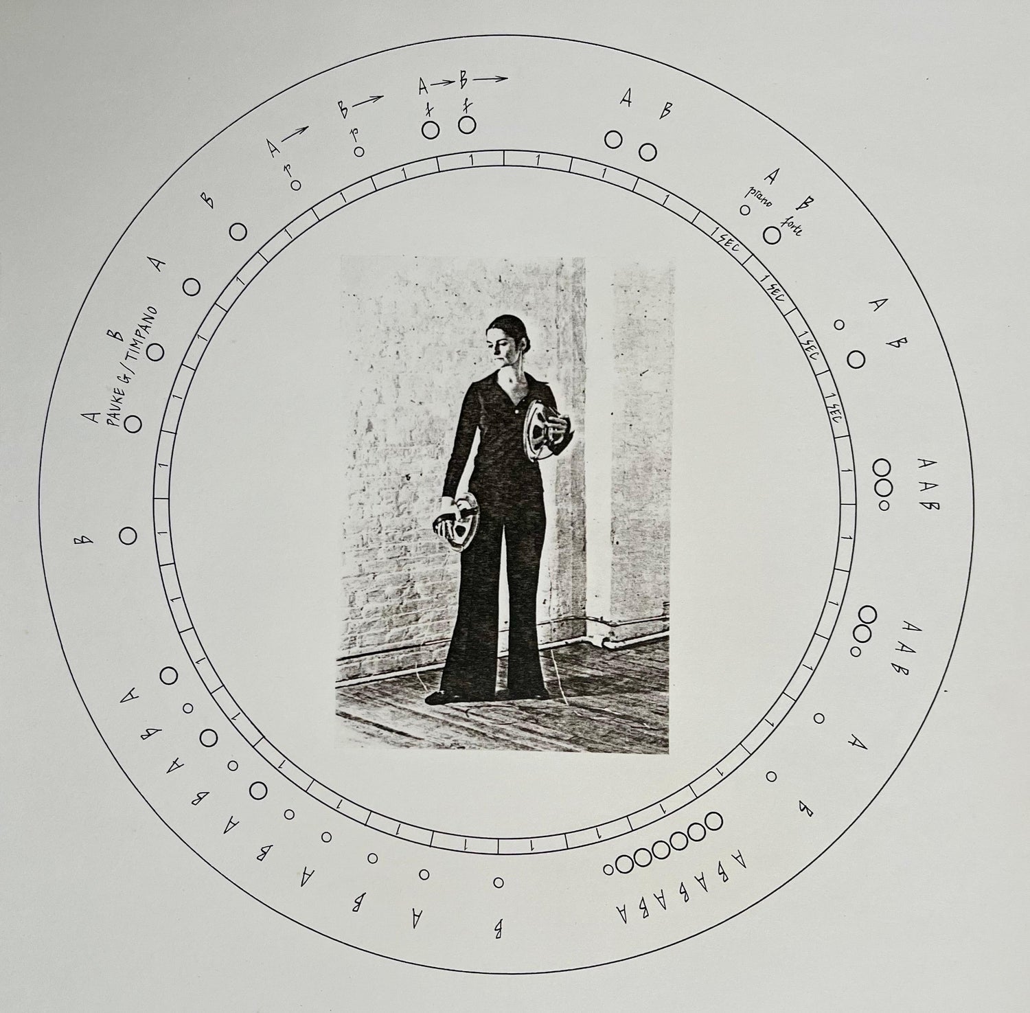 Austrian Sound Space Architect Bernhard Leitner Photo Lithograph Hand Signed Art