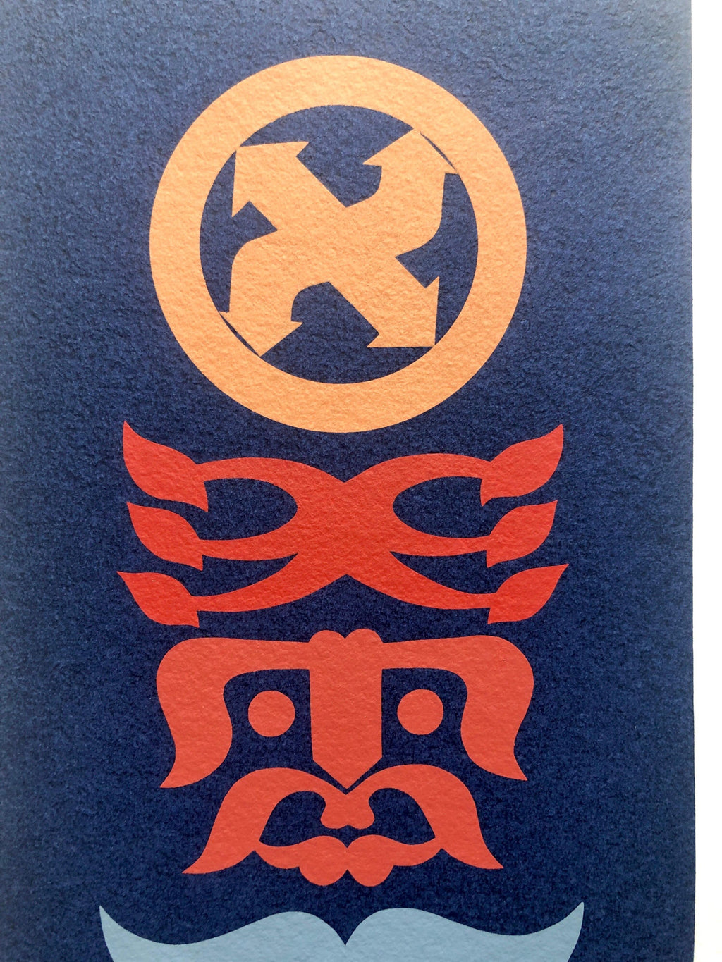 Hungarian Surrealist Abstract Hebrew Silkscreen Judaica Print Jewish Serigraph