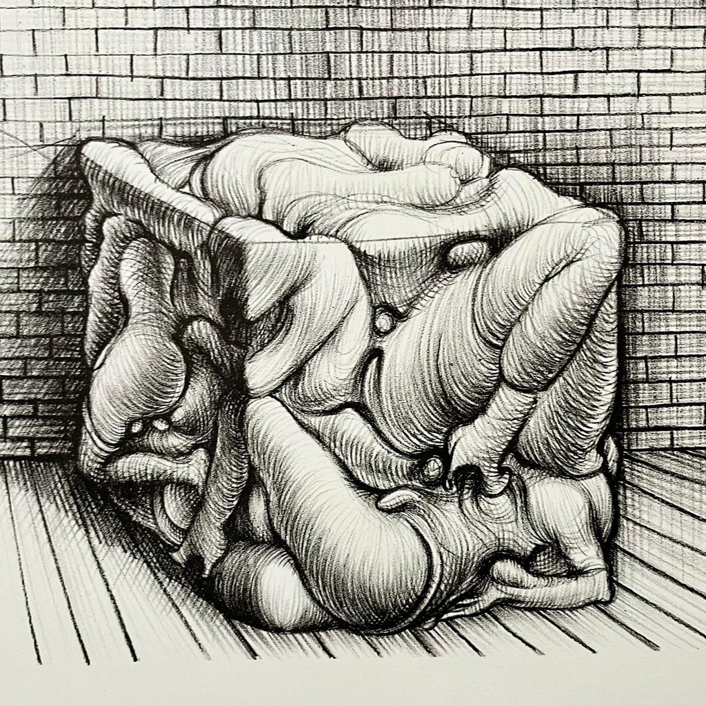 German Surrealism Abstract Surrealist Lithograph Hans Bellmer