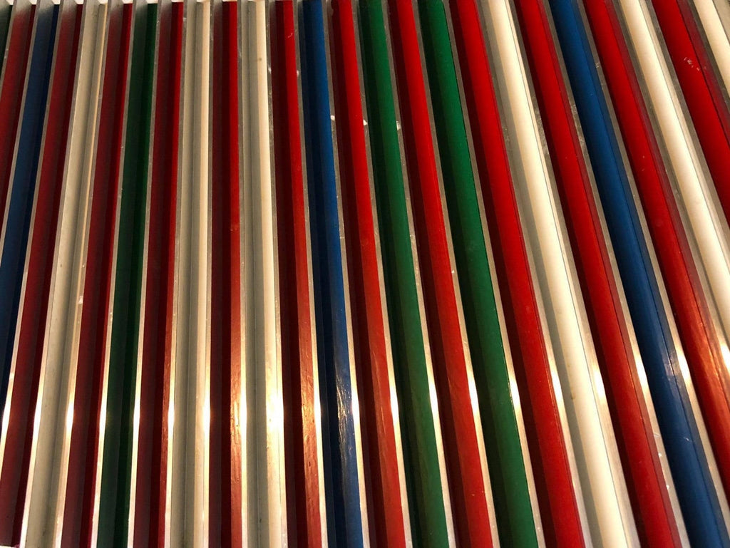 Swedish Modern Op Art Modular Relief Sculpture In Aluminum And Wood