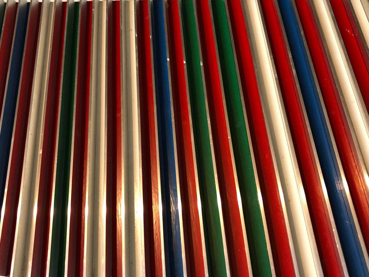 Swedish Modern Op Art Modular Relief Sculpture In Aluminum And Wood