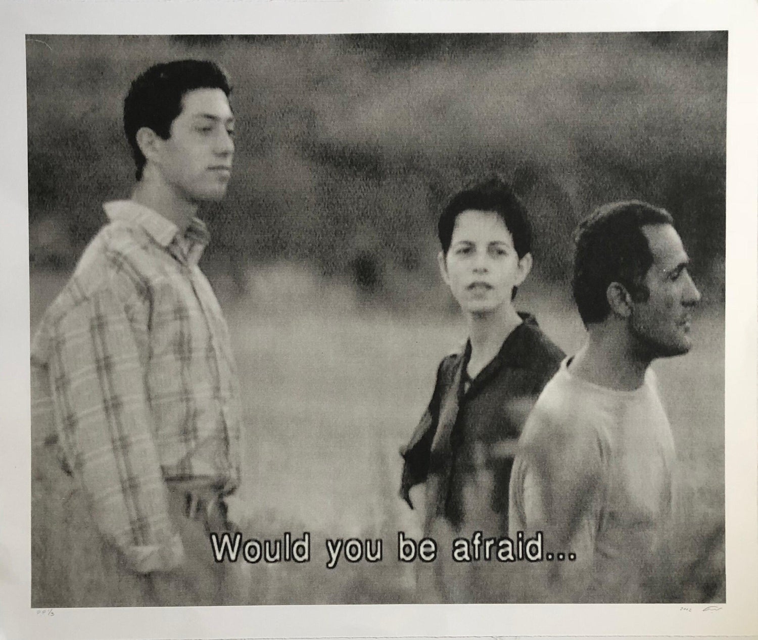 Large Michal Rovner Photograph, Photo Print on Paper Israeli Master