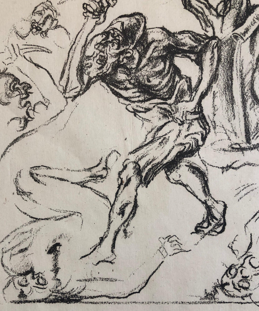 Jakob Steinhardt Jewish German Expressionist Lithograph Israeli Early Bezalel