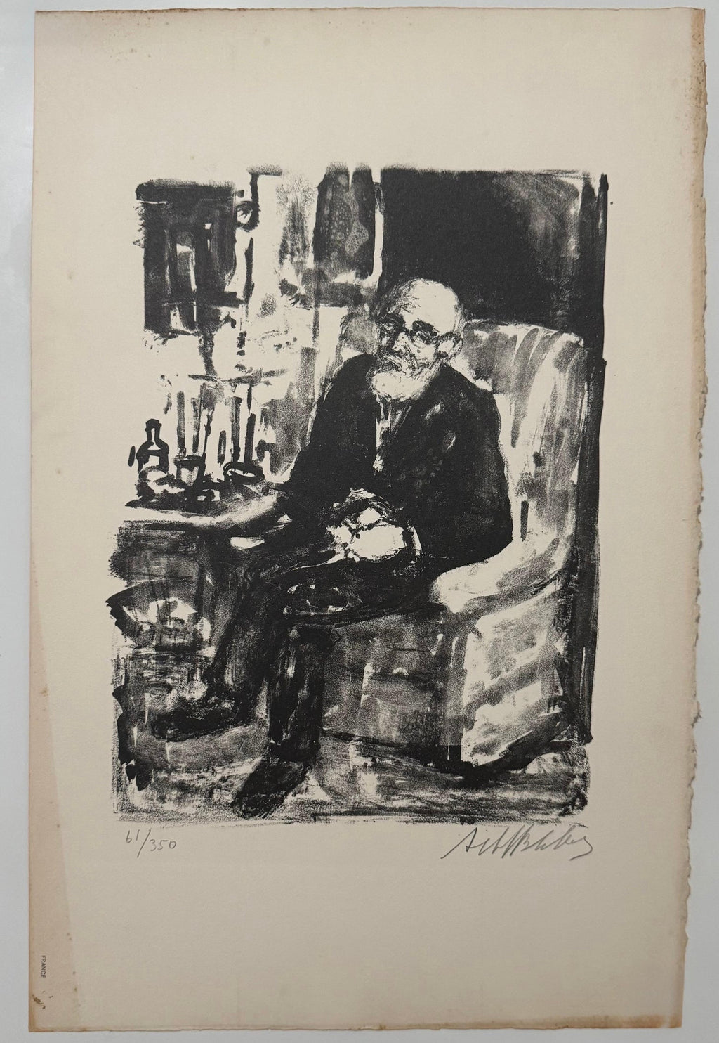 Lithuanian French Artist Arbit Blatas Lithograph Edouard Vuillard Ecole D'Paris