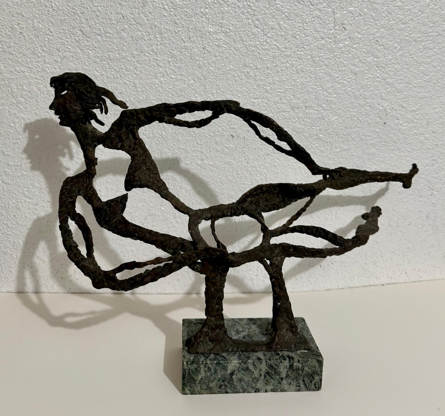 Bronze Sculpture Abstract Figurative Woman Modernist Robert Laurent WPA Artist