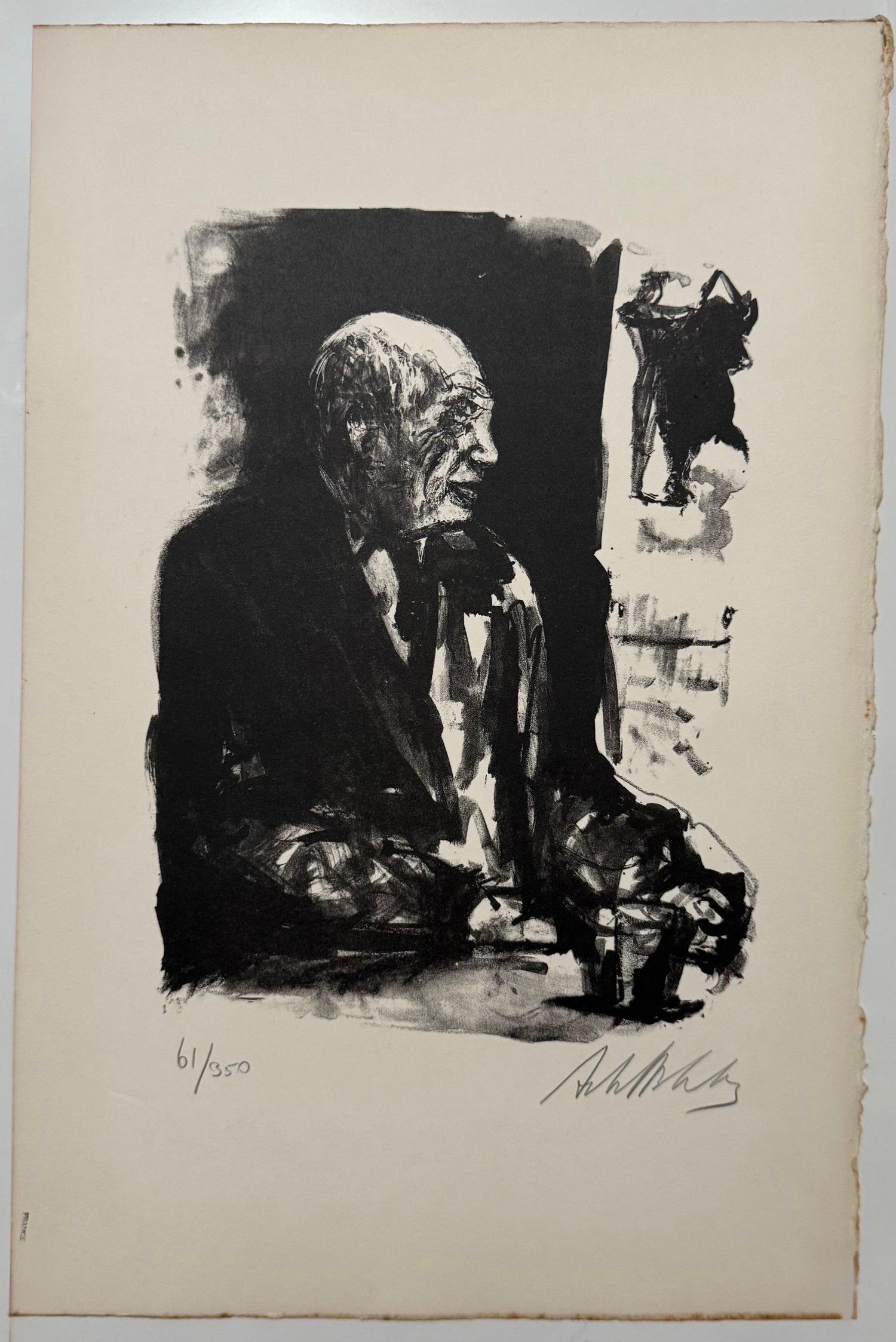 Lithuanian French Artist Arbit Blatas Lithograph Pablo Picasso Ecole D'Paris
