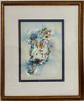 Edward Ben Avram, Israeli Bezalel School Chassidic Wedding Dancers Painting
