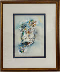 Edward Ben Avram, Israeli Bezalel School Chassidic Wedding Dancers Painting