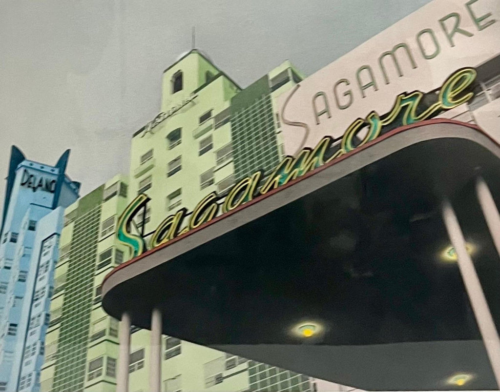 1980s Collins Av Lisa Klausner South Beach Photograph Print Miami Beach Art Deco