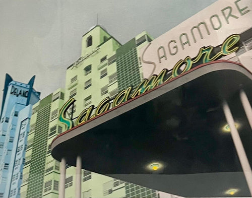 1980s Collins Av Lisa Klausner South Beach Photograph Print Miami Beach Art Deco