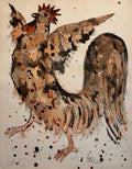 Modern Israeli Lithograph Reuven Rubin Views Of Israel Judaica Crowing Rooster