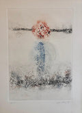 60s American Abstract Expressionist Untitled Abstract Color Composition Etching