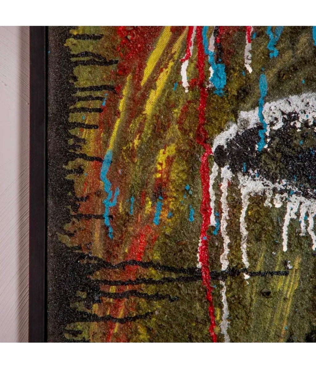 Large Spanish Contemporary Art Juan Suarez Abstract Bold Painting Triptych Group