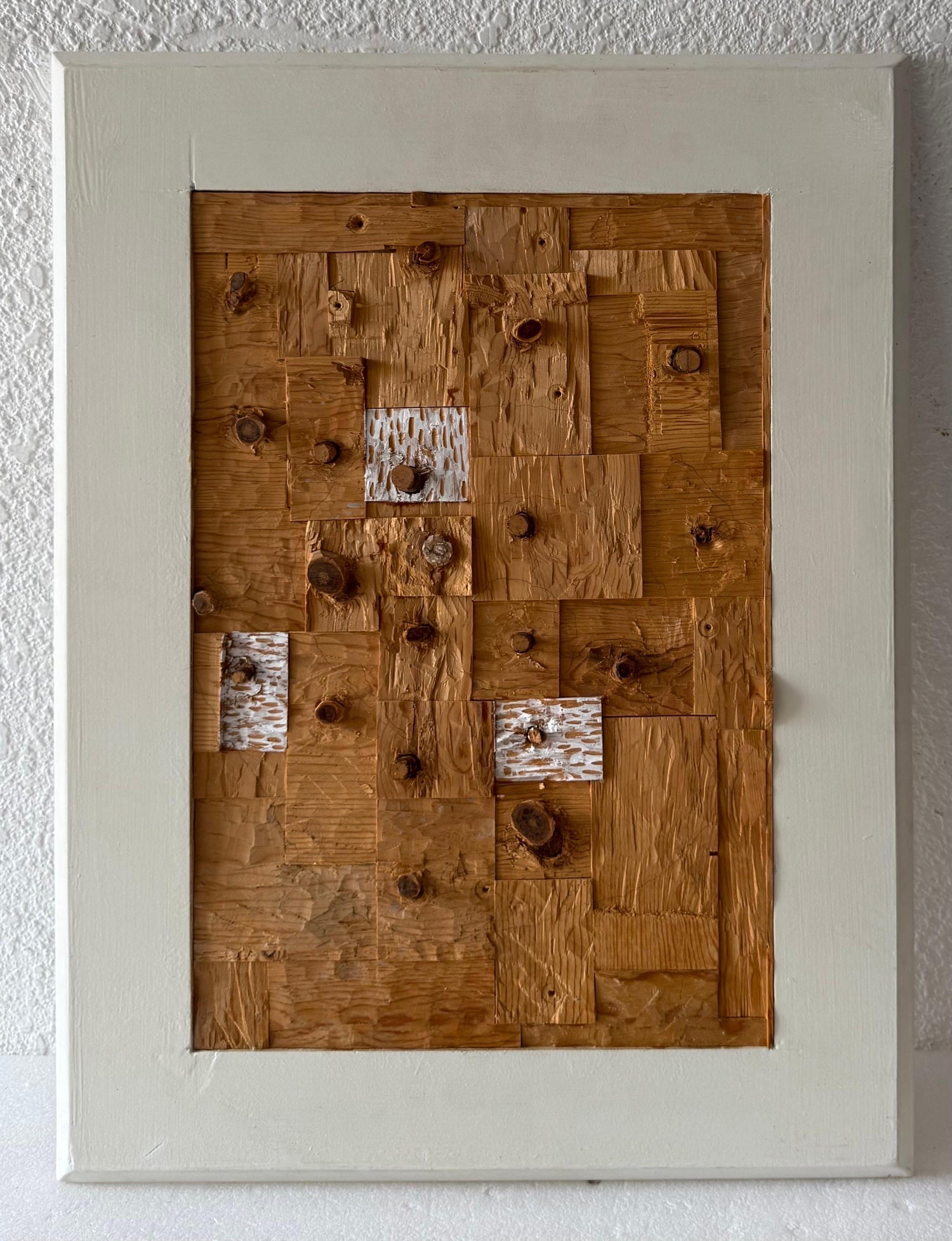 Painted Wood Assemblage Abstract Art Sculpture Painting Gordon Powell Modernist