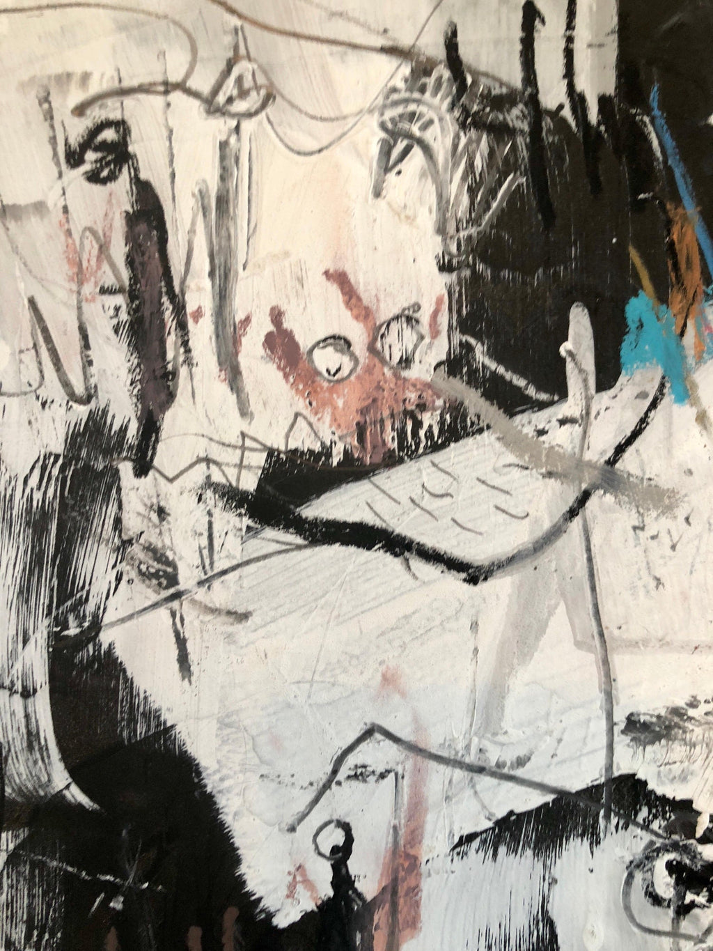 Israeli Motke Blum Modernist Abstract Expressionist Oil Painting Bezalel Artist