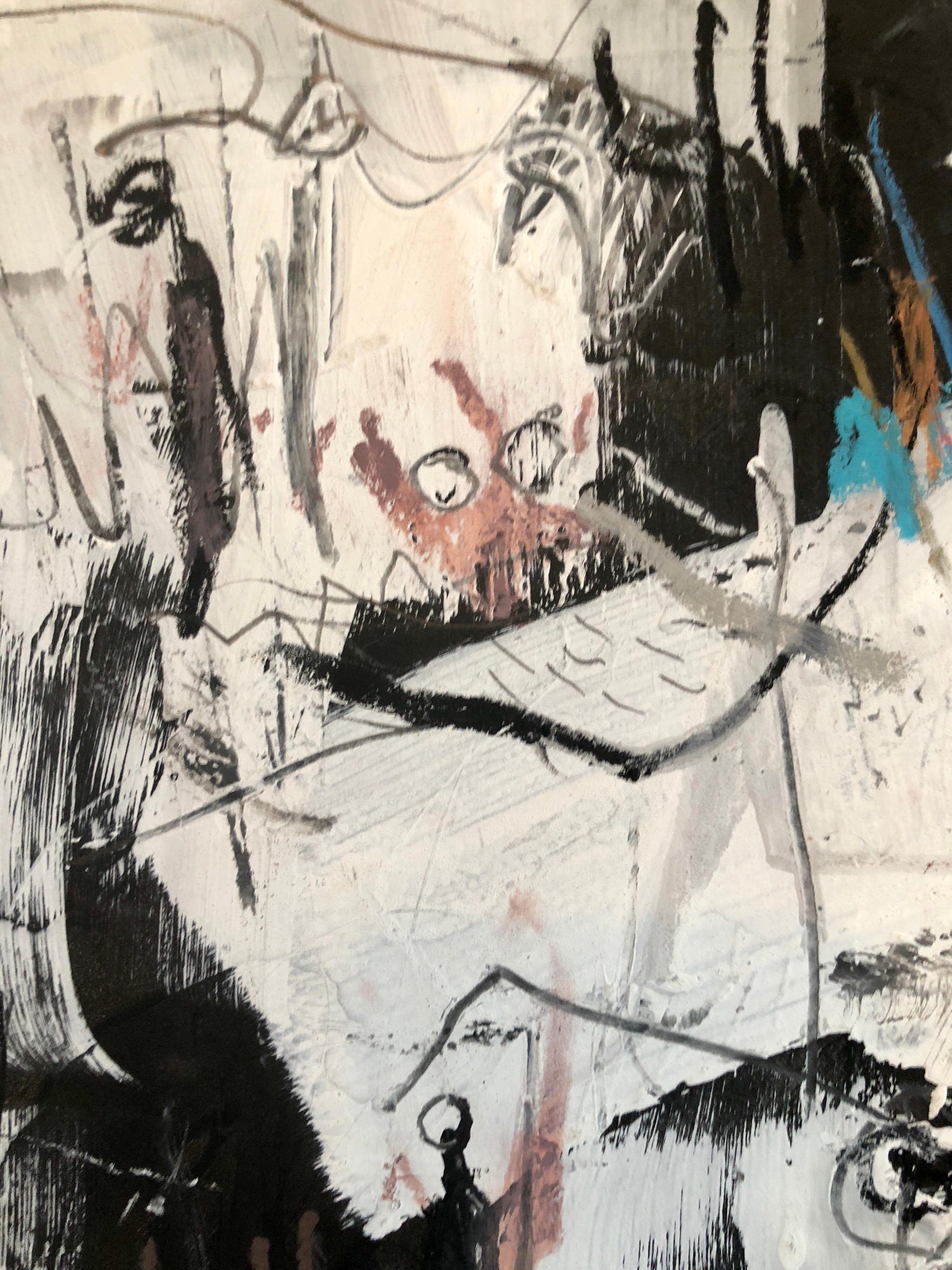 Israeli Motke Blum Modernist Abstract Expressionist Oil Painting Bezalel Artist