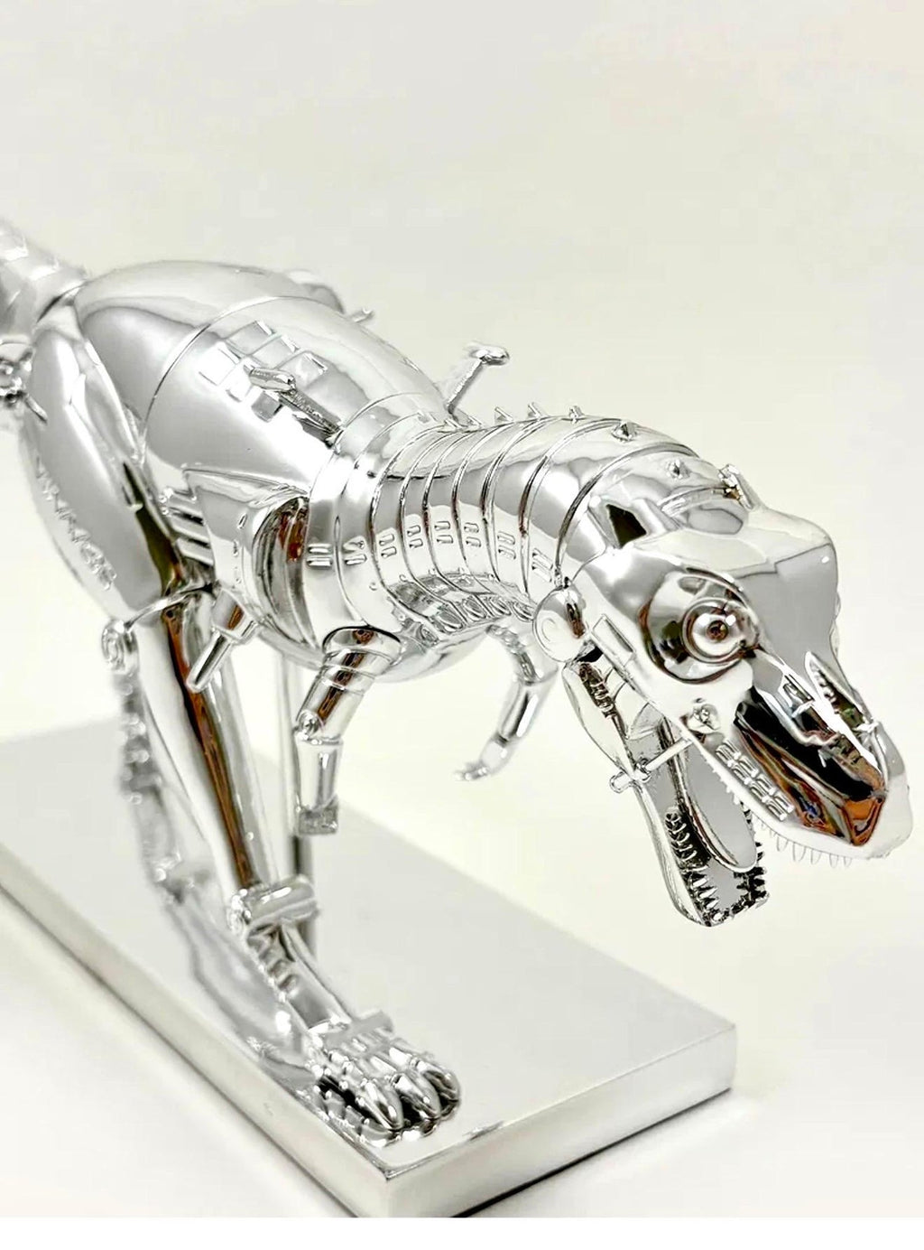 Hajime Sorayama Tyrannosaurus T-rex Cyborg Dinosaur Sculpture in Box Nanzuka