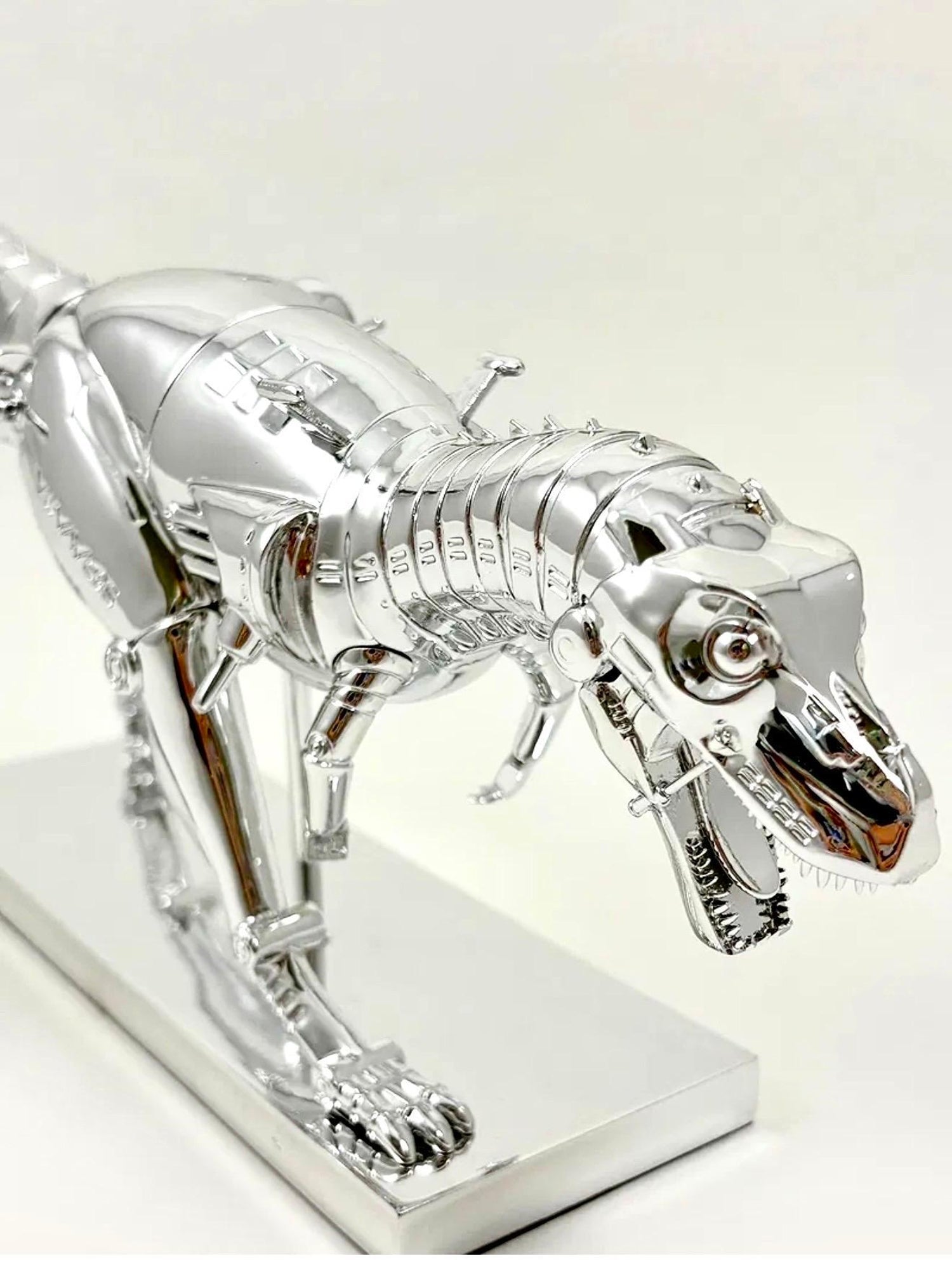 Hajime Sorayama Tyrannosaurus T-rex Cyborg Dinosaur Sculpture in Box Nanzuka