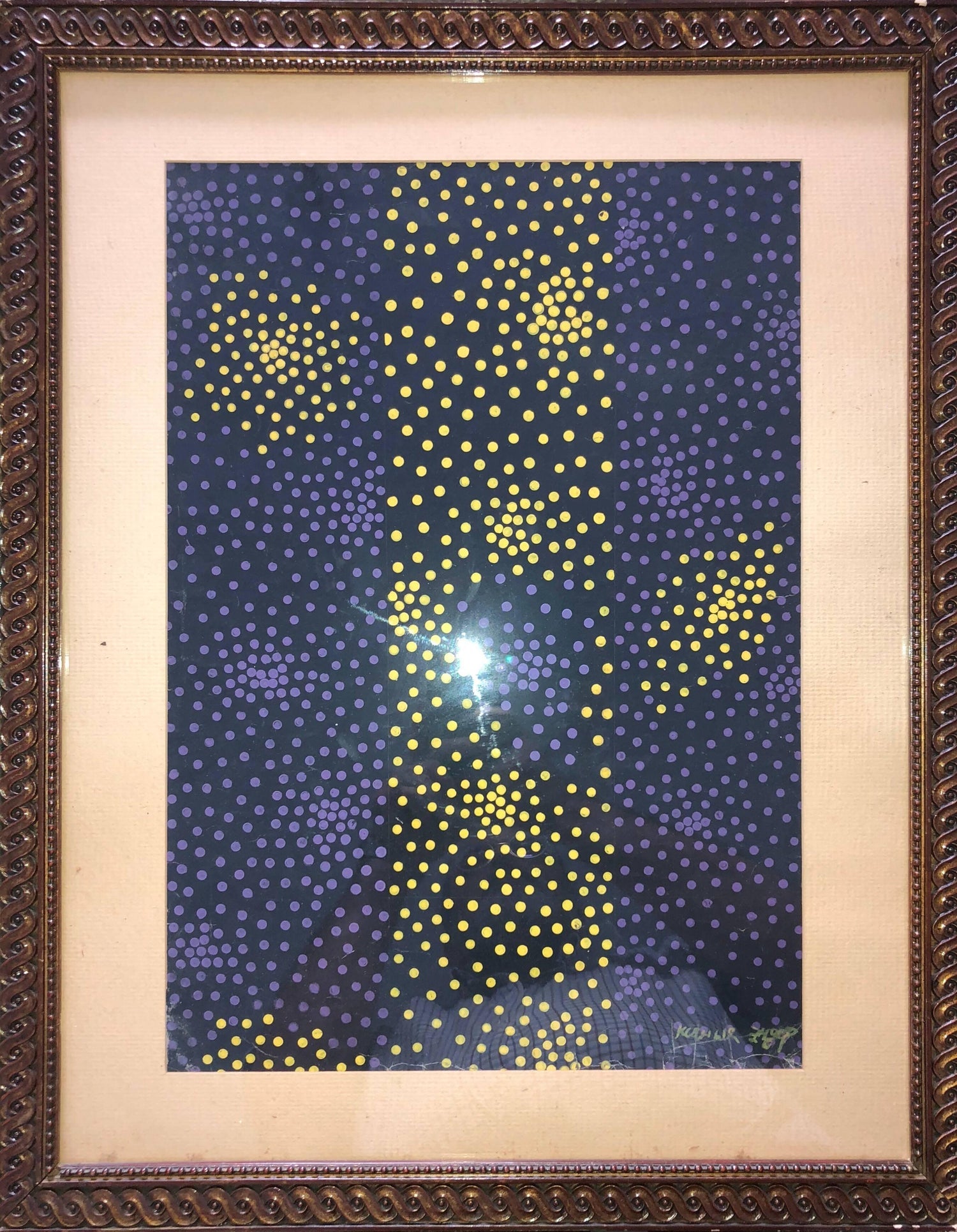Abstract Composition Tempera Painting Russian Soviet Avant Garde Ksenia Ender