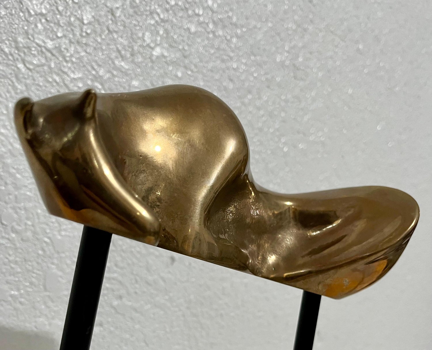 Bronze Modernist Biomorphic Sculpture Horse, Stand Colin Webster Watson Art Deco