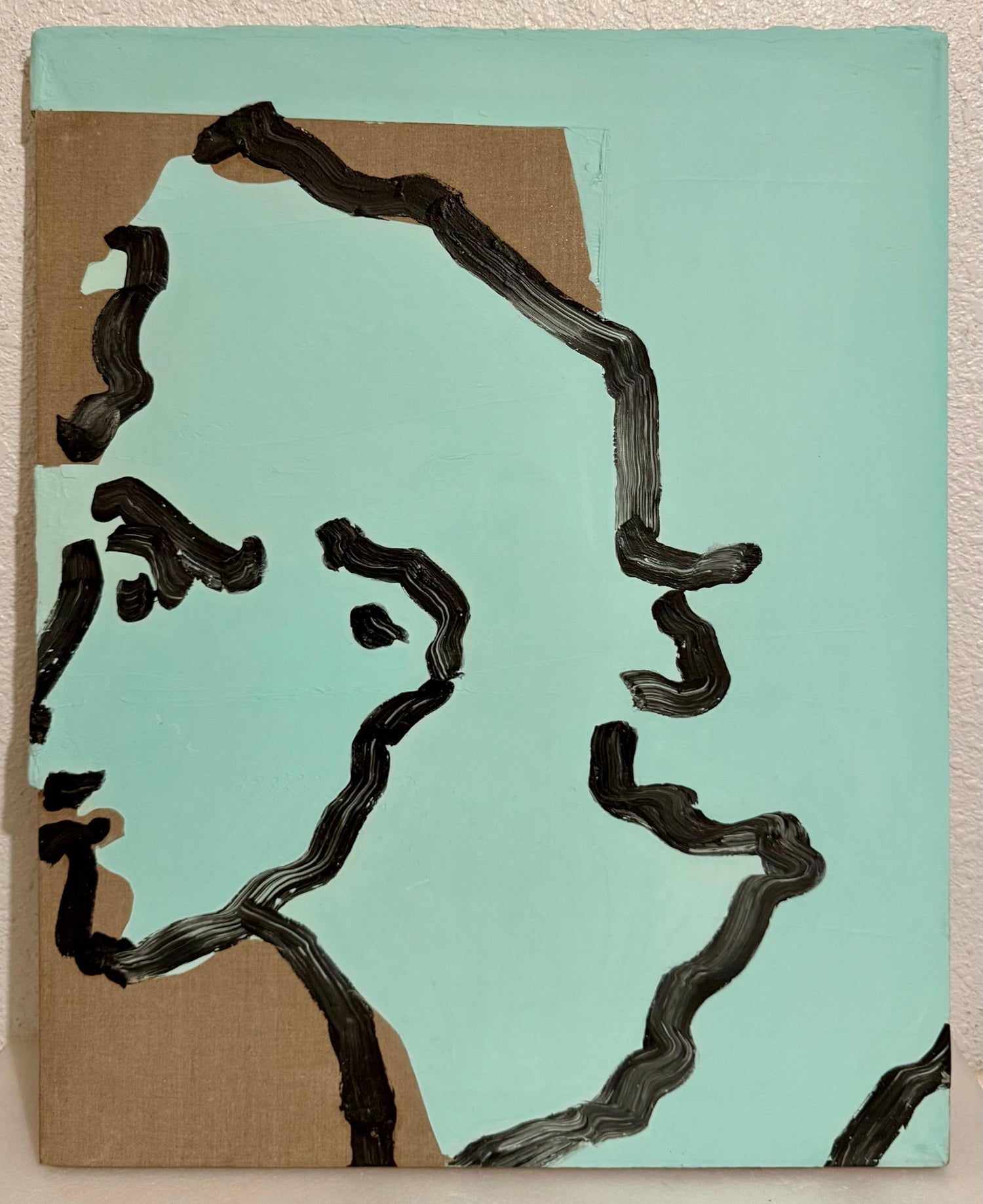 Judy Rifka Abstract Expressionist Pop Art Portrait Oil Painting Brooke Alexander