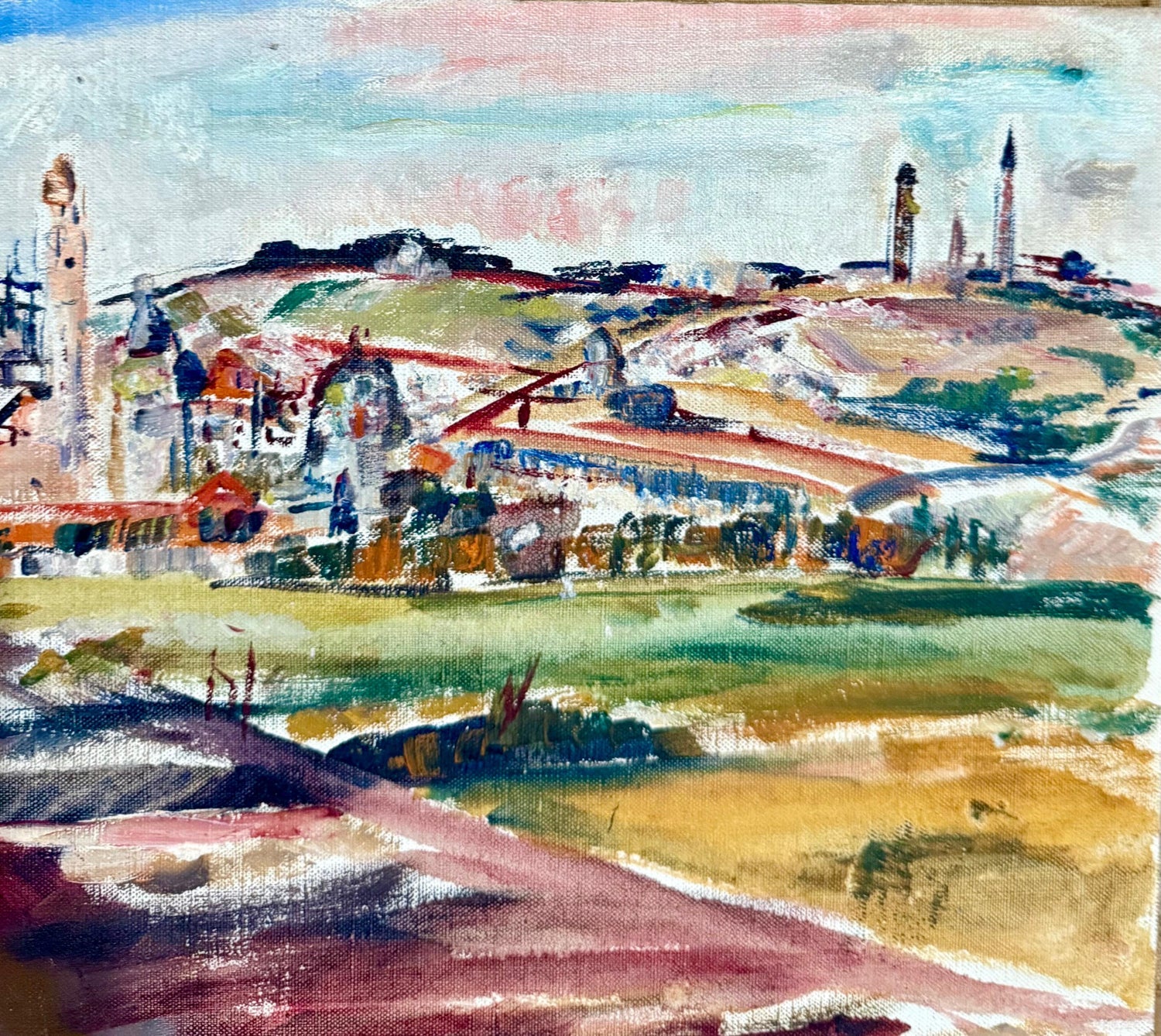 Oil Painting Israeli Landscape Theresa Bernstein Ashcan Realism