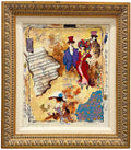 Silkscreen on Canvas Musical Belle Epoque Composition Alexander & Wissotzky