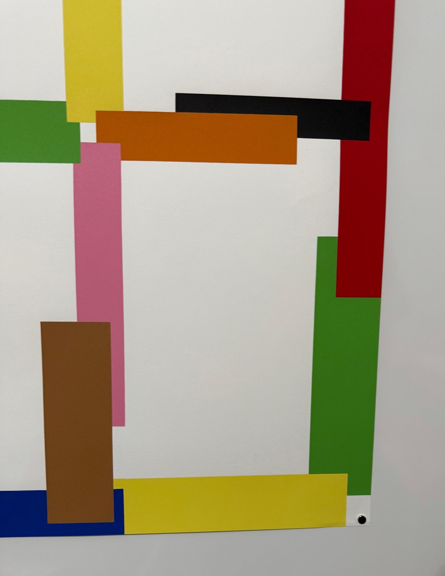 Swiss Contemporary Art Beat Zoderer Abstract Color Constructivist Screenprint