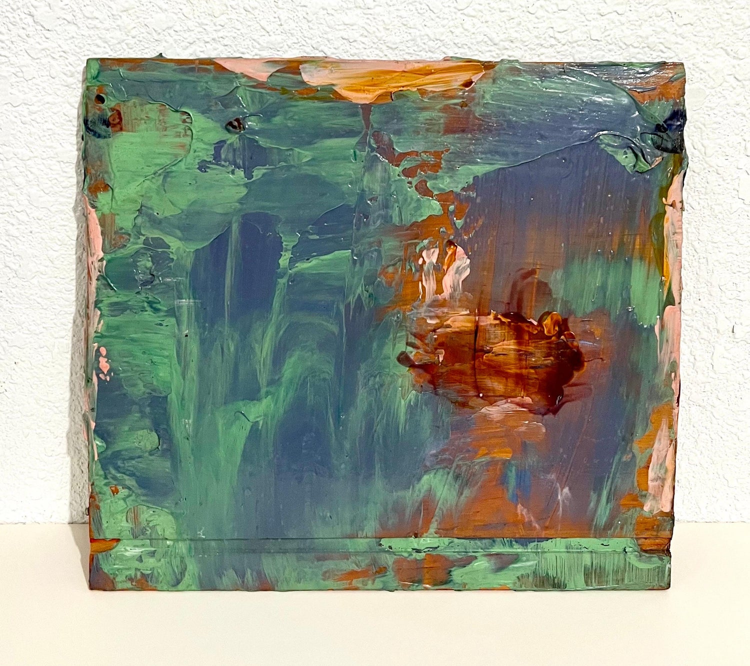 Modernist Gestural Abstract Color Field Painting Woman Artist Francine Tint