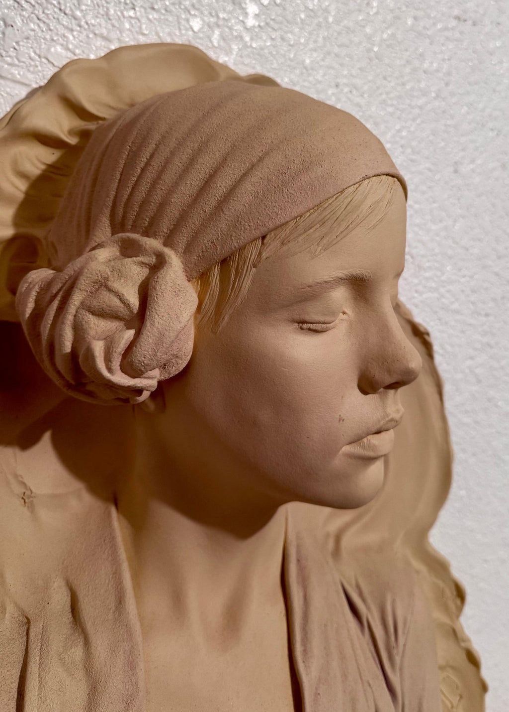 Marc Sijan Hyperrealist Contemporary Plaster Sculpture Woman and Champagne Glass