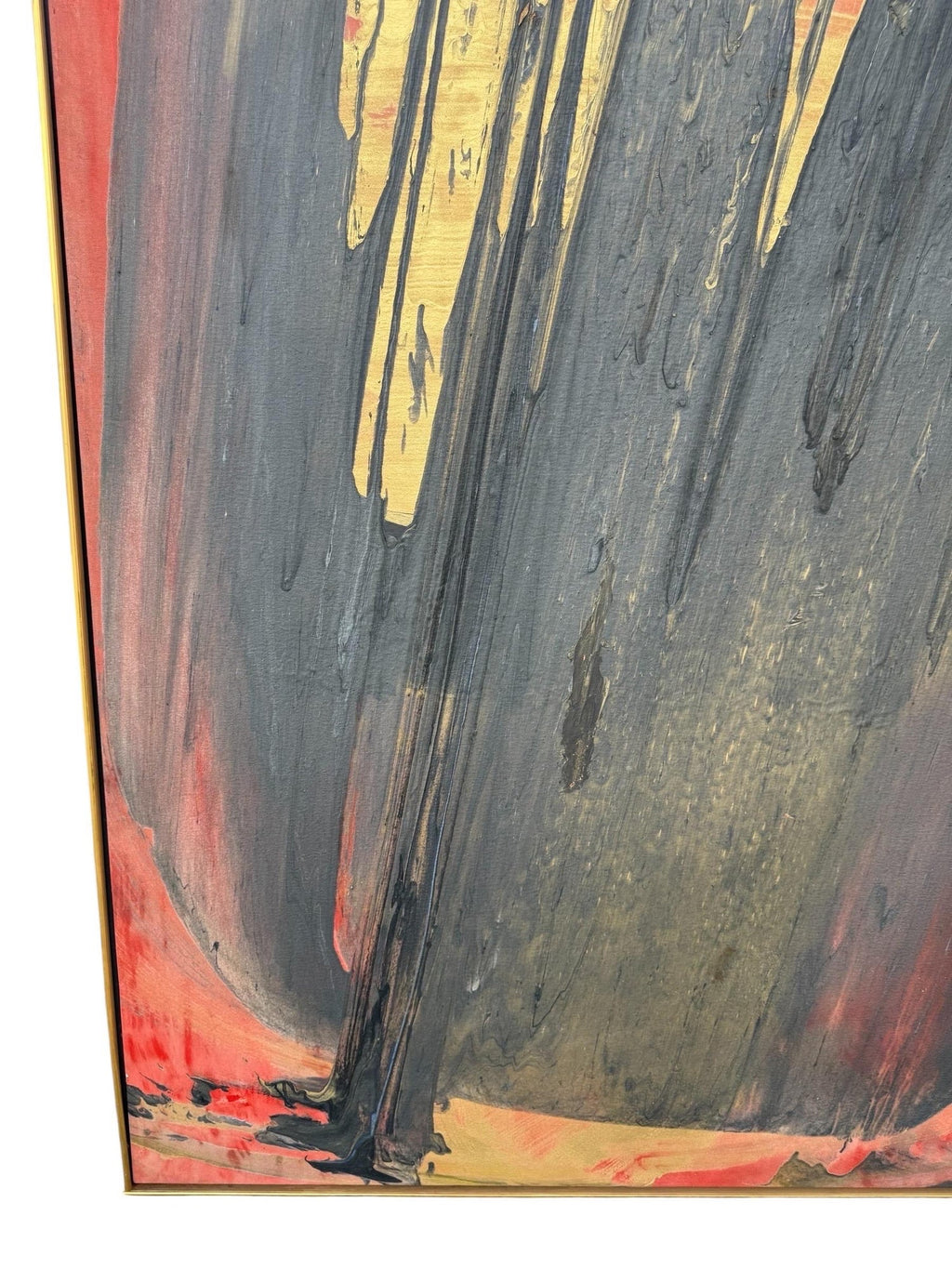 Large Modernist Abstract Color Field Acrylic Painting Woman Artist Francine Tint