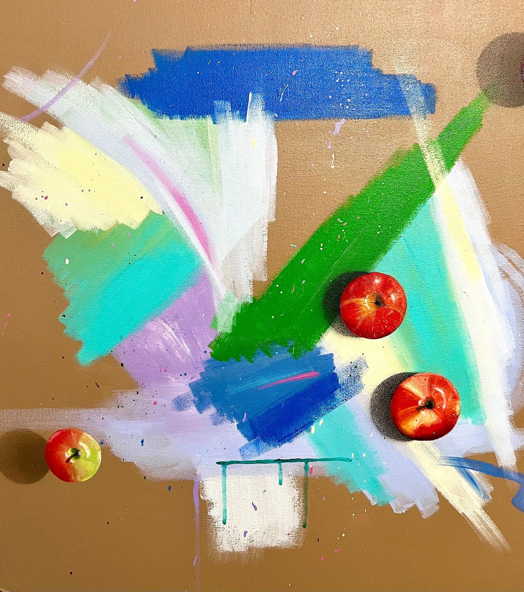 Large Trompe L'oeil Hyperrealism Painting Abstract Surrealist Photo Realist Art