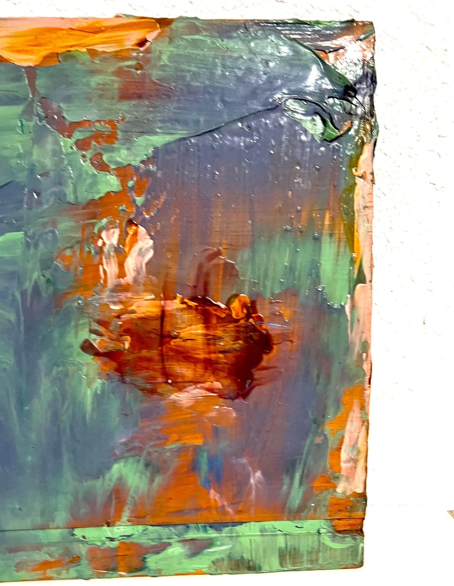 Modernist Gestural Abstract Color Field Painting Woman Artist Francine Tint