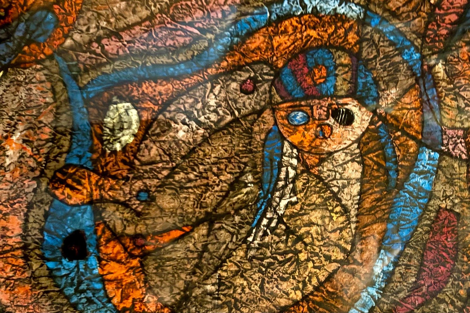 Large Original Mixed Media Painting on Rice Paper Chinese Artist Jiang Tiefeng