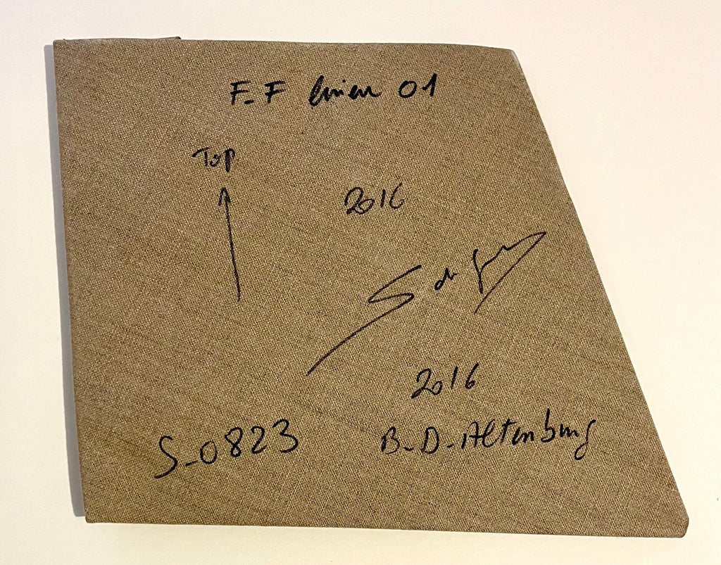 Sebastien de Ganay Folded Linen Abstract Minimalist Unique Sculpture Fabric Wire