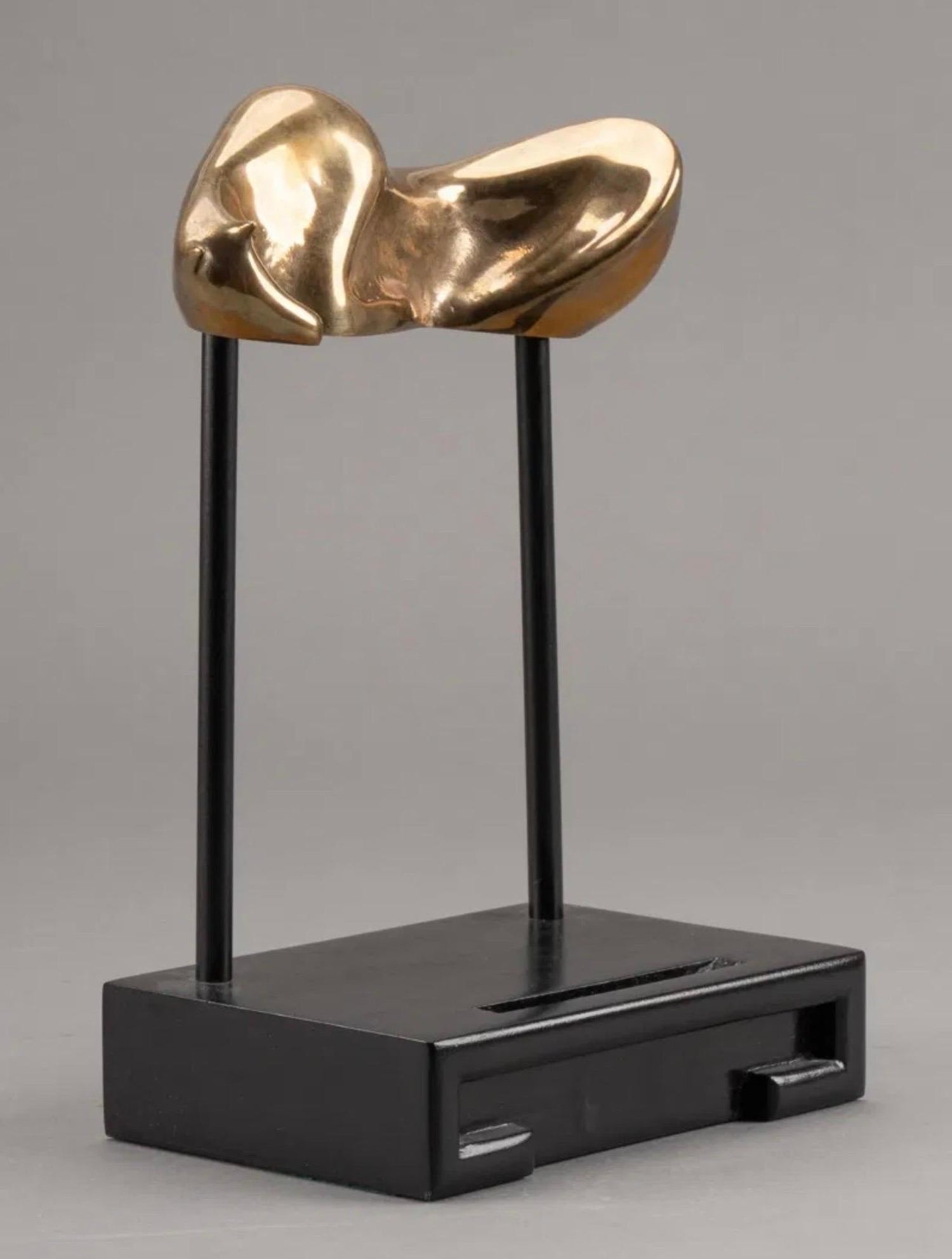 Bronze Modernist Biomorphic Sculpture Horse, Stand Colin Webster Watson Art Deco