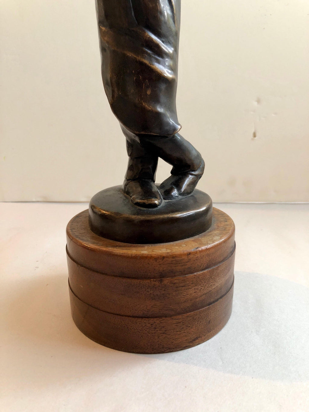 Art Deco Expressionist Bronze Judaica Rabbi Sculpture Los Angeles Modernist